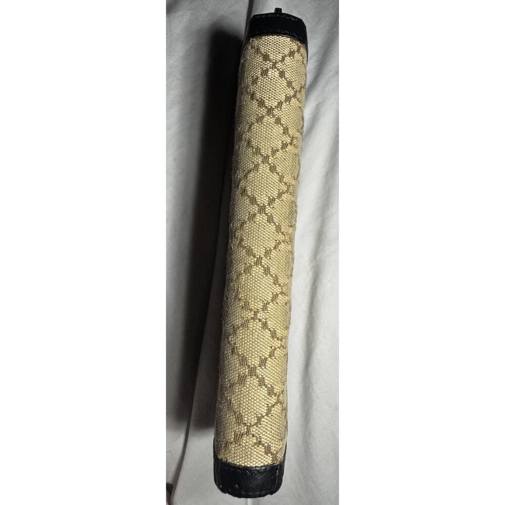 Gucci Bamboo Tassel Zip Around Wallet Beige Canvas Leather Vintage Authentic - Picture 6 of 16